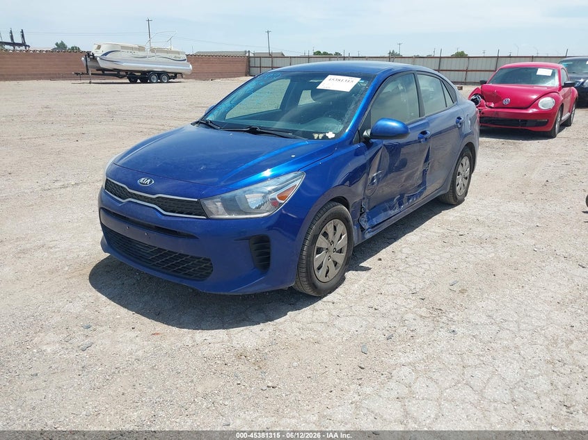 Vin: 3kpa24ab0je085369, lot: 45879310, kia rio s 20182
