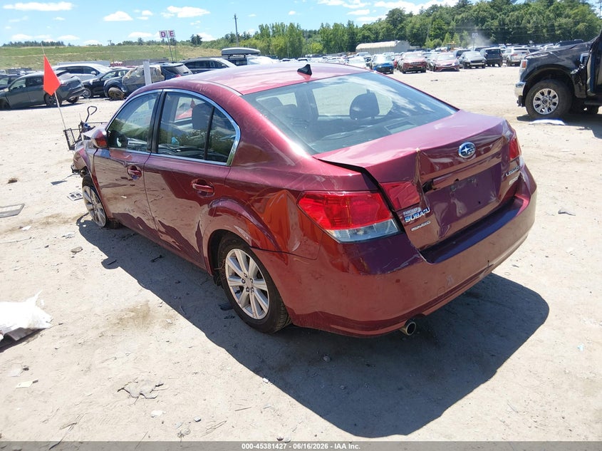 Vin: 4s3bmbh66c3009693, lot: 45879422, subaru legacy 2.5i premium 20123