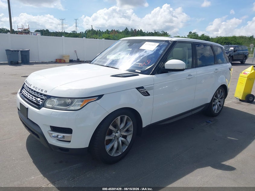 2016 Land Rover Range Rover Sport 3.0l V6 Supercharged Hse SALWR2PF4GA114831 photo 1