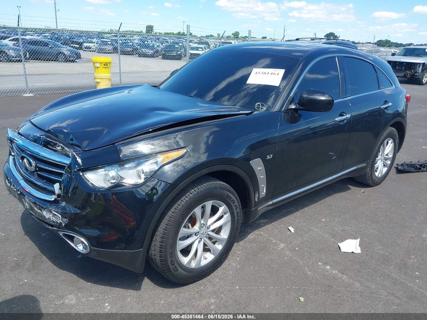 Vin: jn8cs1mw7gm752796, lot: 45879459, infiniti qx70 20162
