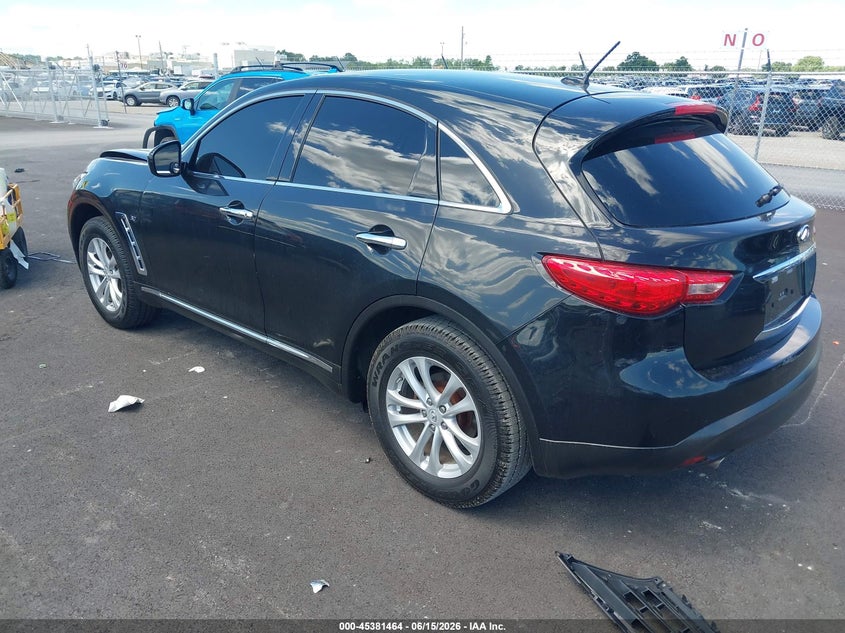 Vin: jn8cs1mw7gm752796, lot: 45879459, infiniti qx70 20163