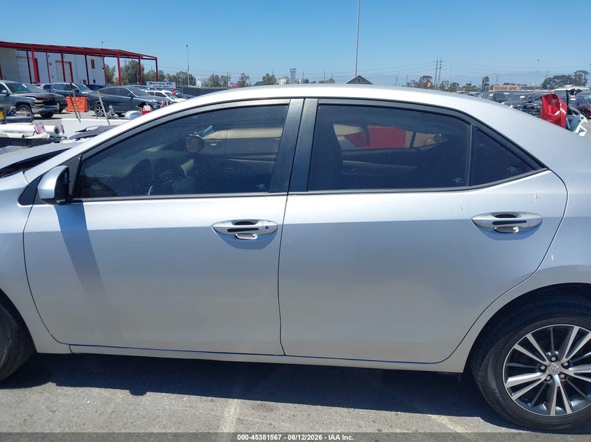 2016 TOYOTA COROLLA SEDAN 1.8L I-4 DOHC, VVT, 132HP