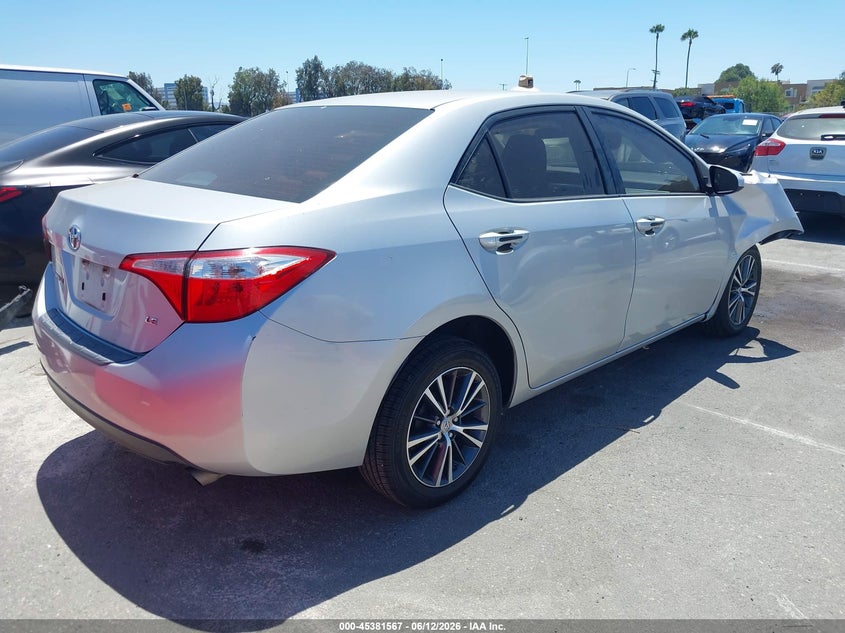2016 TOYOTA COROLLA SEDAN 1.8L I-4 DOHC, VVT, 132HP