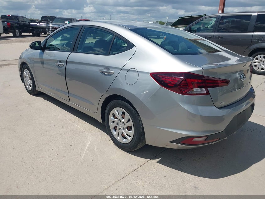 2020 HYUNDAI ELANTRA auction photo 3