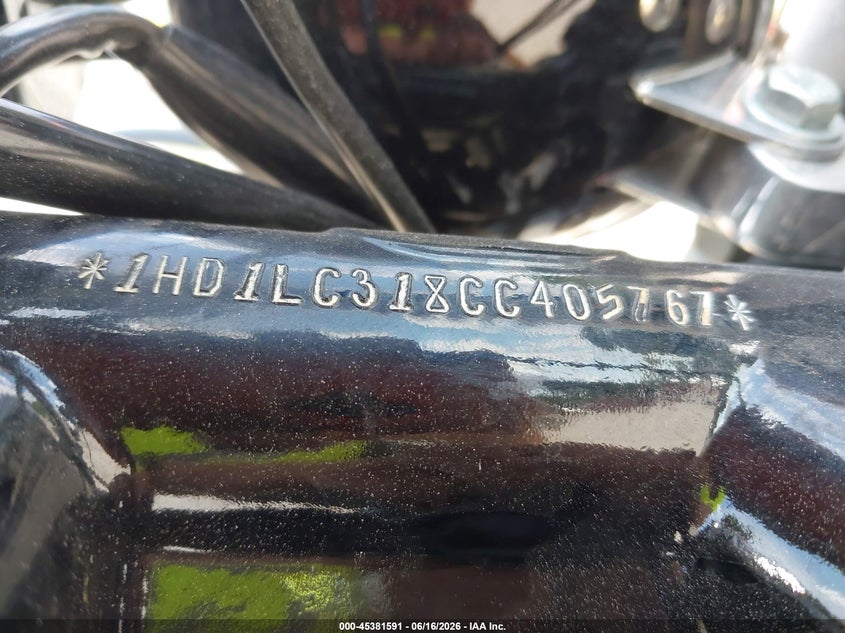 2012 Harley-Davidson Xl1200 Forty-Eight VIN: 1HD1LC318CC405767 Lot: 45381591