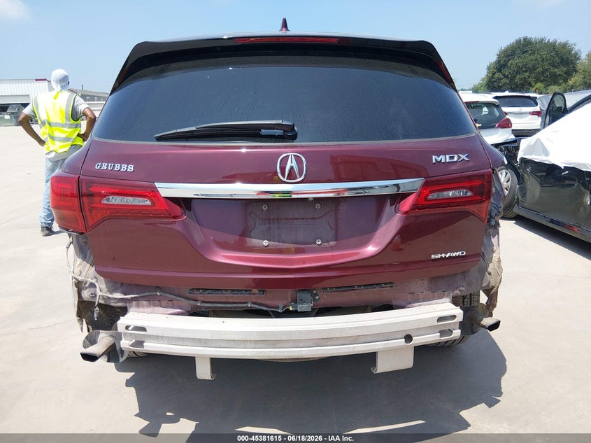 2018 Acura Mdx VIN: 5J8YD4H33JL019902 Lot: 45381615