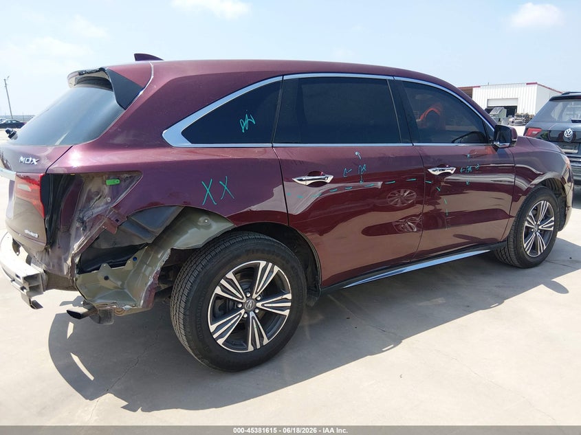 2018 Acura Mdx VIN: 5J8YD4H33JL019902 Lot: 45381615