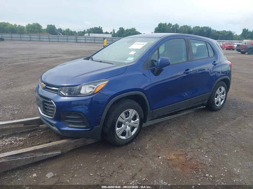 Vin: 3gncjksb8hl214633, lot: 45879643, chevrolet trax ls 20172