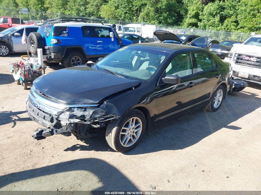 Vin: 3fahp0ga1cr187594, lot: 45879664, ford fusion s 20122
