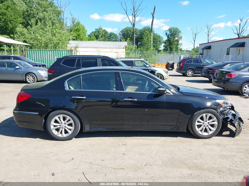 2012 Hyundai Genesis 3.8 VIN: KMHGC4DD6CU198571 Lot: 45381686