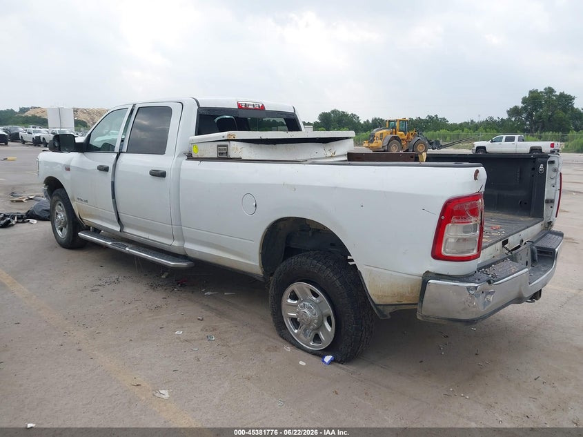 Vin: 3c6ur5hj3mg633036, lot: 45879771, ram 2500 tradesman  4x4 8' box 20213