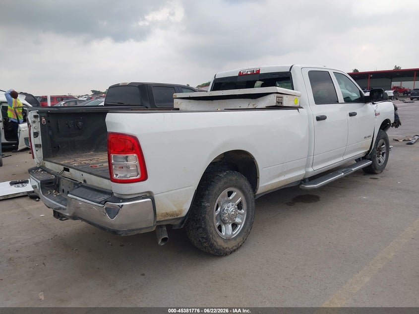 Vin: 3c6ur5hj3mg633036, lot: 45879771, ram 2500 tradesman  4x4 8' box 20214