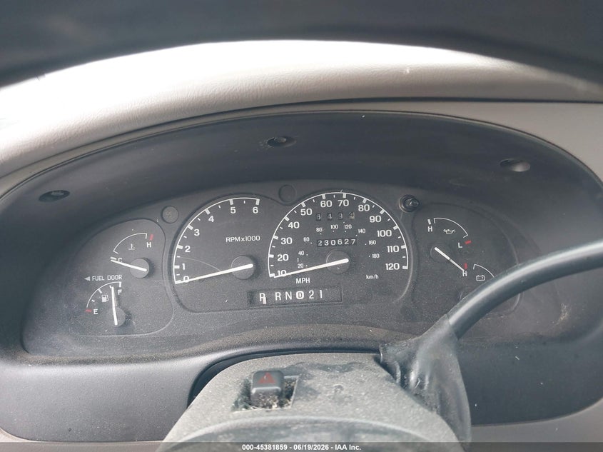 1999 FORD RANGER TRUCK 3.0L V-6 152HP