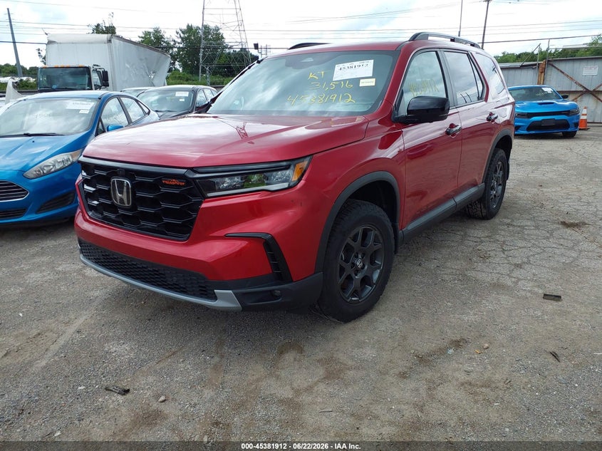 Vin: 5fnyg1h66sb070572, lot: 45879907, honda pilot trailsport 20252