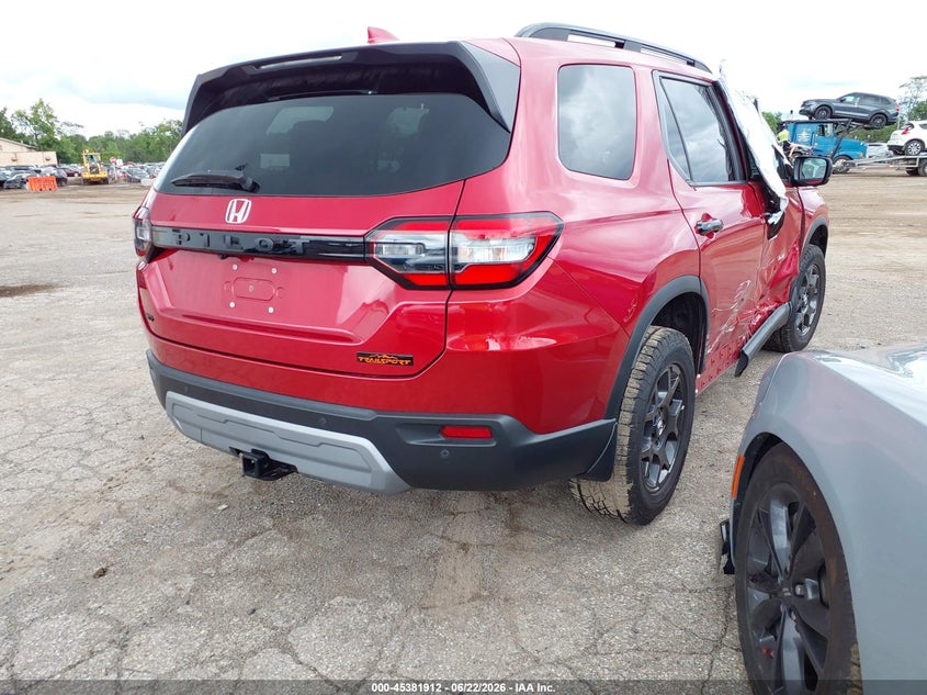 Vin: 5fnyg1h66sb070572, lot: 45879907, honda pilot trailsport 20254