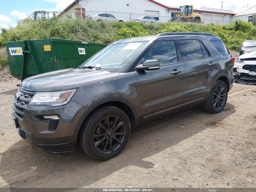 Vin: 1fm5k8d82kgb53659, lot: 45879924, ford explorer xlt 20192