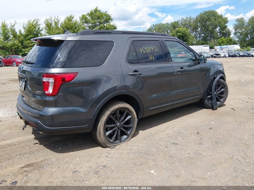 Vin: 1fm5k8d82kgb53659, lot: 45879924, ford explorer xlt 20194