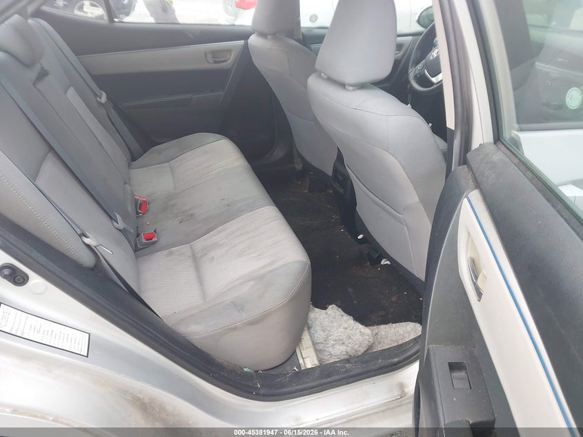 2015 TOYOTA COROLLA SEDAN 1.8L I-4 DOHC, VVT, 132HP