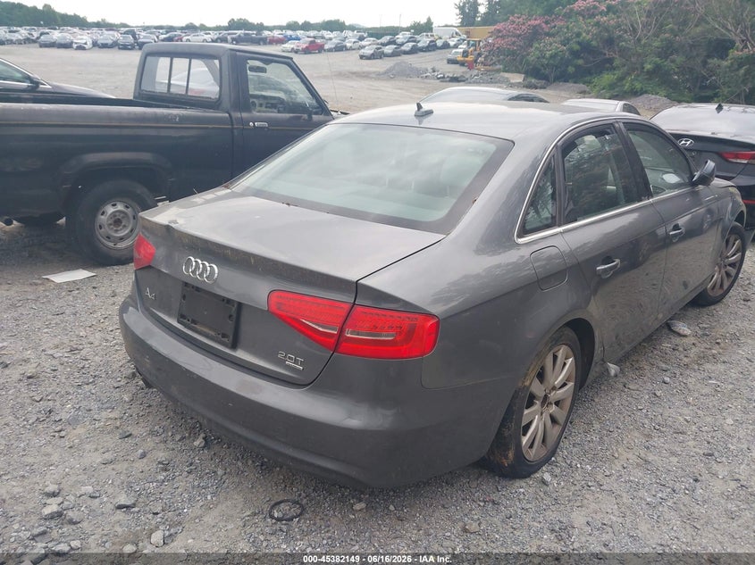 Vin: waubfafl8dn016726, lot: 45880144, audi a4 2.0t premium 20134