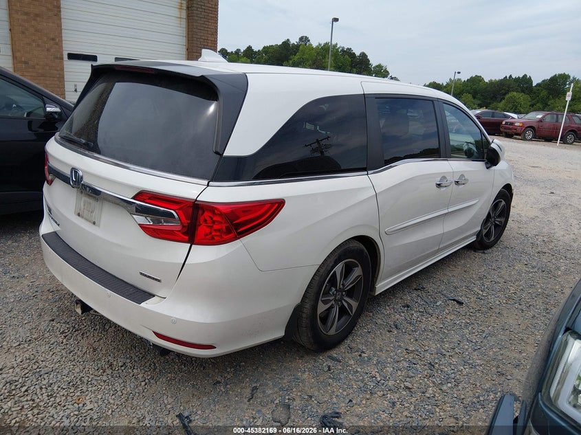 Vin: 5fnrl6h86jb039383, lot: 45880164, honda odyssey touring 20184