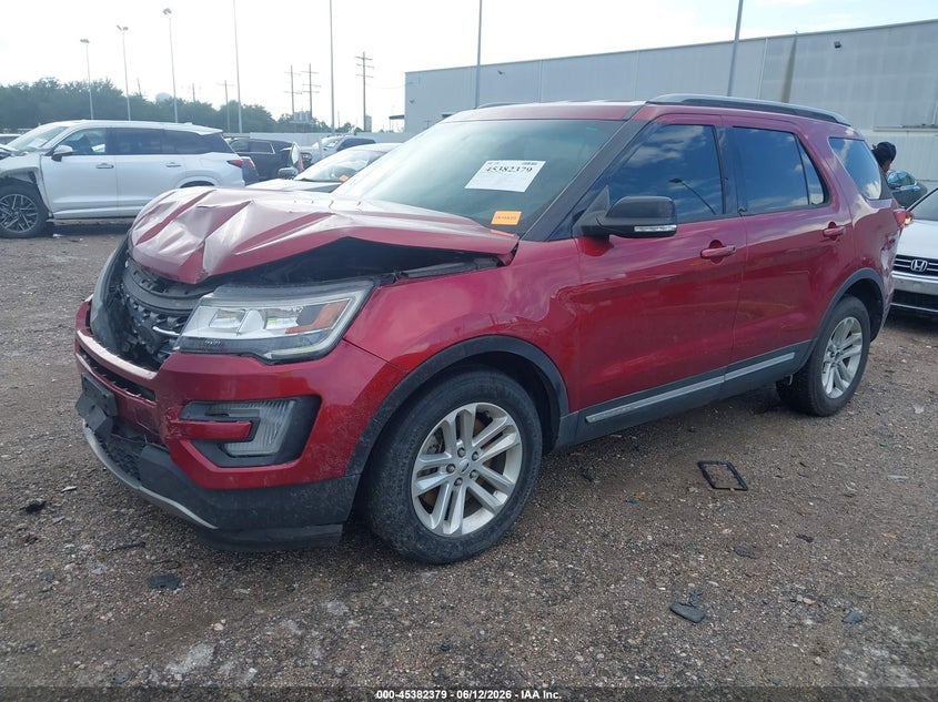 Vin: 1fm5k7d82ggc57263, lot: 45880374, ford explorer xlt 20162