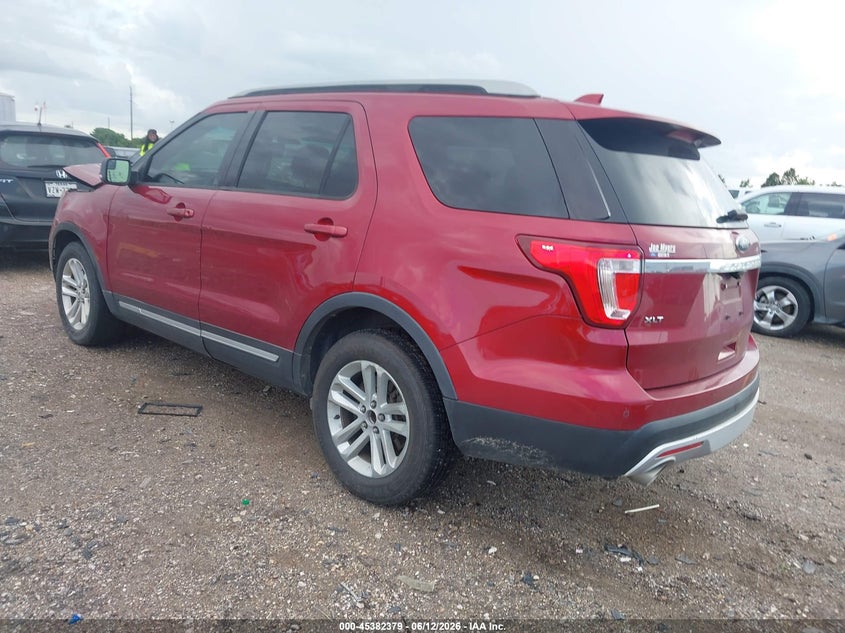 Vin: 1fm5k7d82ggc57263, lot: 45880374, ford explorer xlt 20163