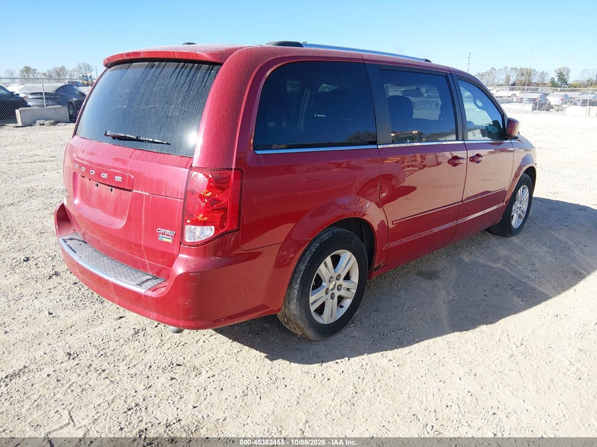 Vin: 2c4rdgdg1cr247114, lot: 45880450, dodge grand caravan crew 20124