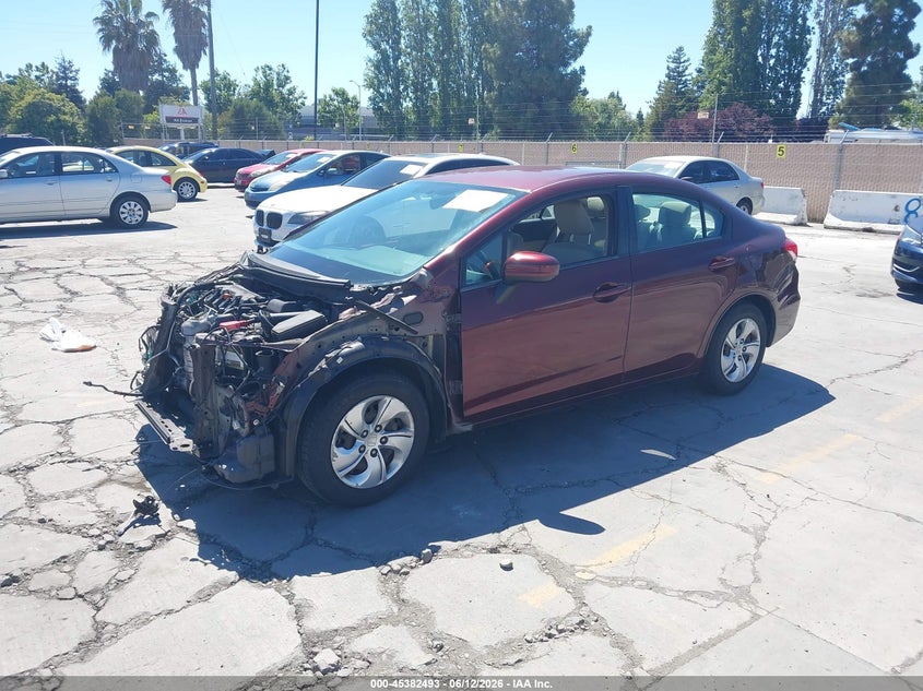 2014 Honda Civic Lx 19XFB2F52EE213811 photo 1