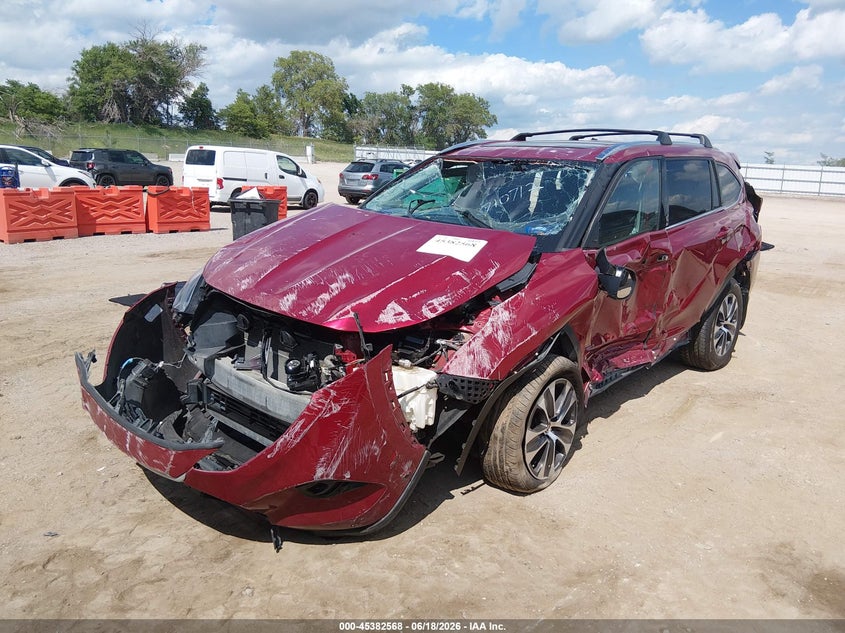 Vin: 5tdgbrch1ms532472, lot: 45880563, toyota highlander hybrid xle 20212