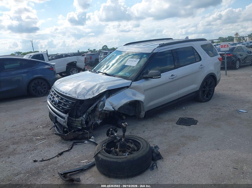 Vin: 1fm5k7d85hgd85286, lot: 45880577, ford explorer xlt 20172