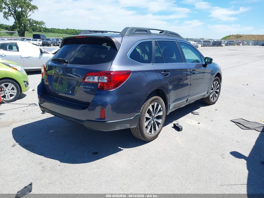 Vin: 4s4bsenc1f3287371, lot: 45880631, subaru outback 3.6r limited 20154