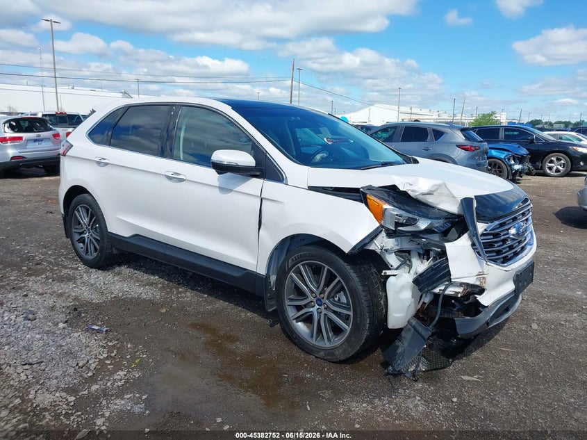 Vin: 2fmpk4k96kbb48243, lot: 45880747, ford edge titanium 20191