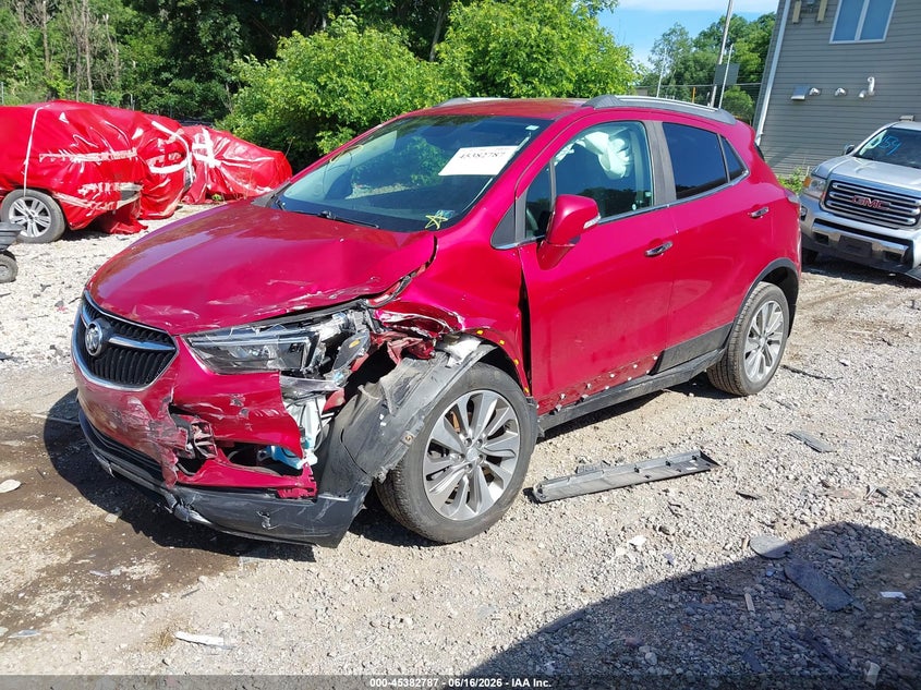 Vin: kl4cjesb8hb238856, lot: 45880781, buick encore preferred 20172