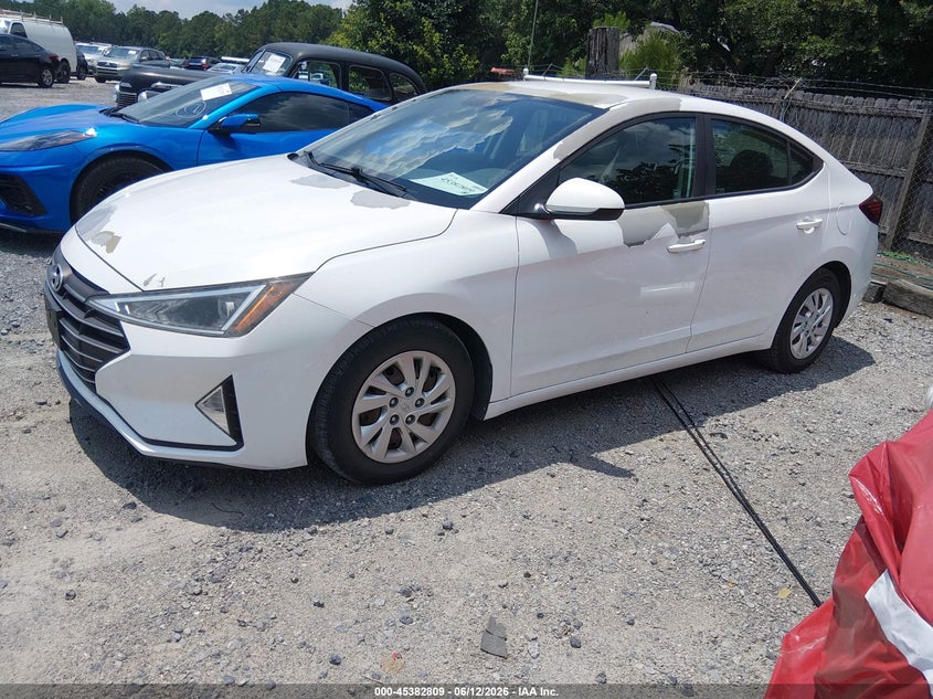 Vin: 5npd74lf6kh493368, lot: 45880804, hyundai elantra se 20192
