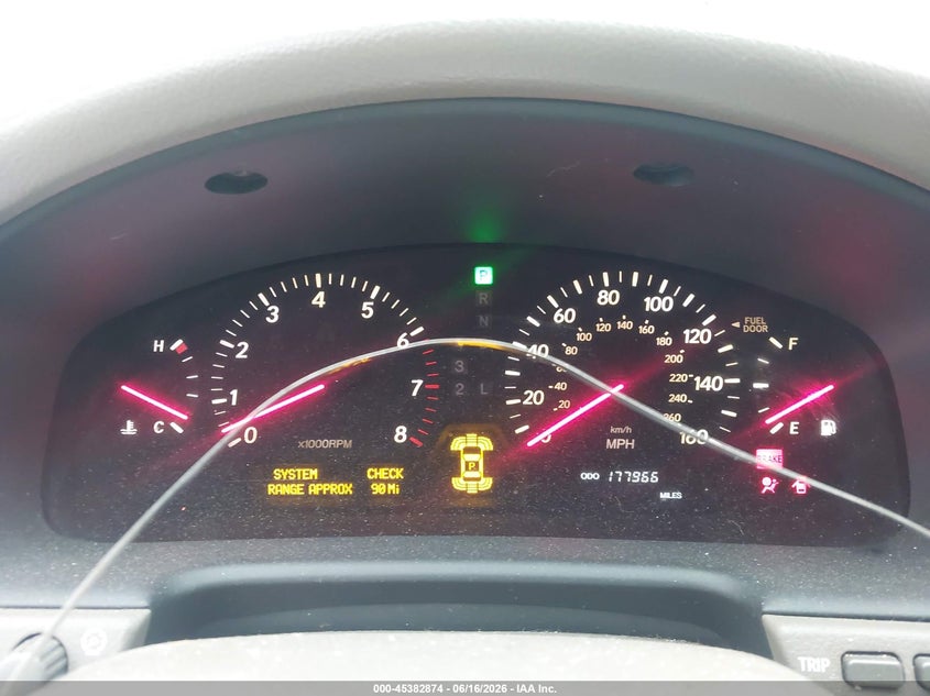 2003 Lexus Ls 430 VIN: JTHBN30F330092577 Lot: 45382874