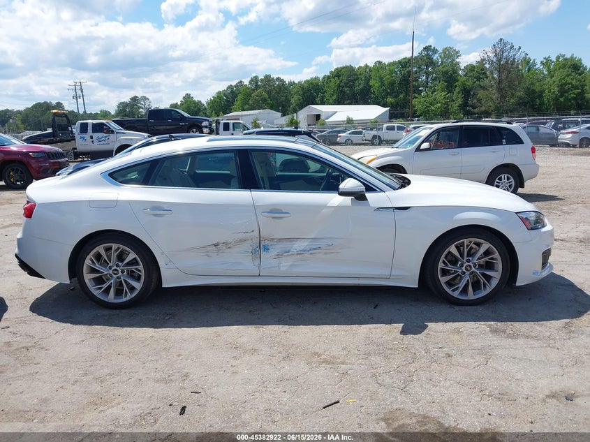 2022 Audi A5 Sportback Premium 40 Tfsi Quattro S Tronic VIN: WAUABCF56NA014521 Lot: 45382922