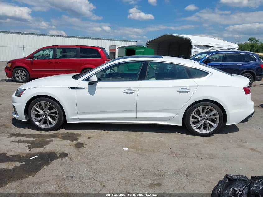 2022 Audi A5 Sportback Premium 40 Tfsi Quattro S Tronic VIN: WAUABCF56NA014521 Lot: 45382922
