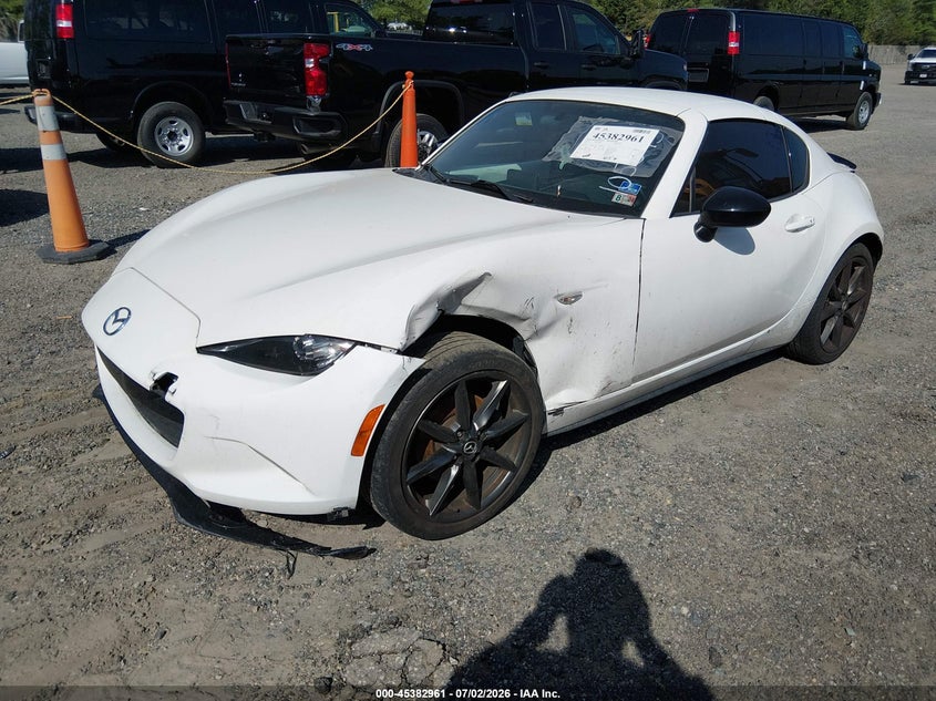 Vin: jm1ndal72h0105045, lot: 45880956, mazda mx-5 miata rf club 20172