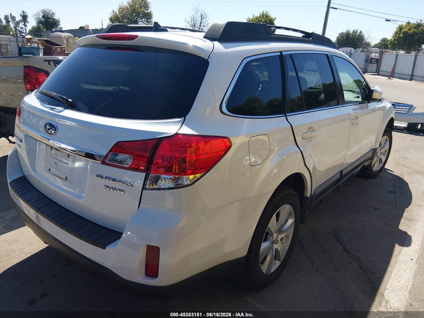 Vin: 4s4brdkc6b2377819, lot: 45881146, subaru outback 3.6r limited 20114