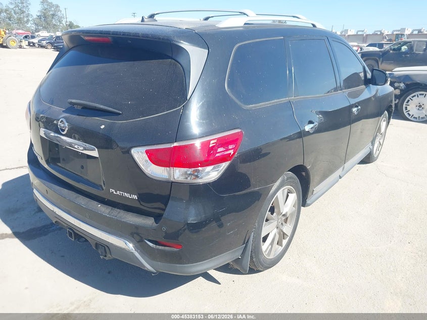 Vin: 5n1ar2mn0fc630020, lot: 45881148, nissan pathfinder platinum 20154