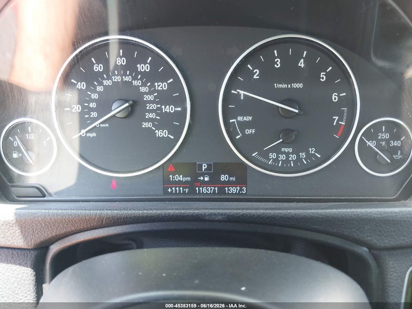 2016 BMW 320I auction photo 7