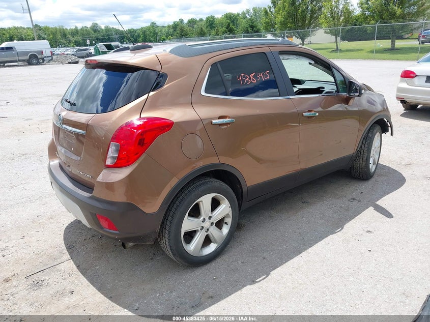 Vin: kl4cjbsb4gb569754, lot: 45881420, buick encore convenience 20164