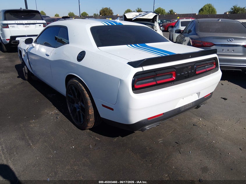Vin: 2c3cdzfj6kh749944, lot: 45881454, dodge challenger r/t scat pack 20193