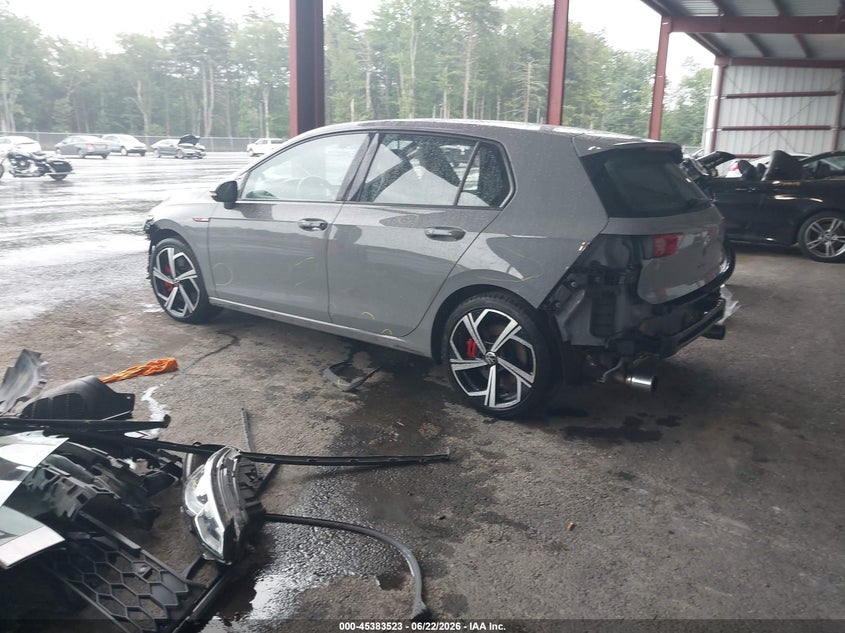 Vin: wvw3a7cd8rw211653, lot: 45881518, volkswagen golf gti 2.0t se 20243
