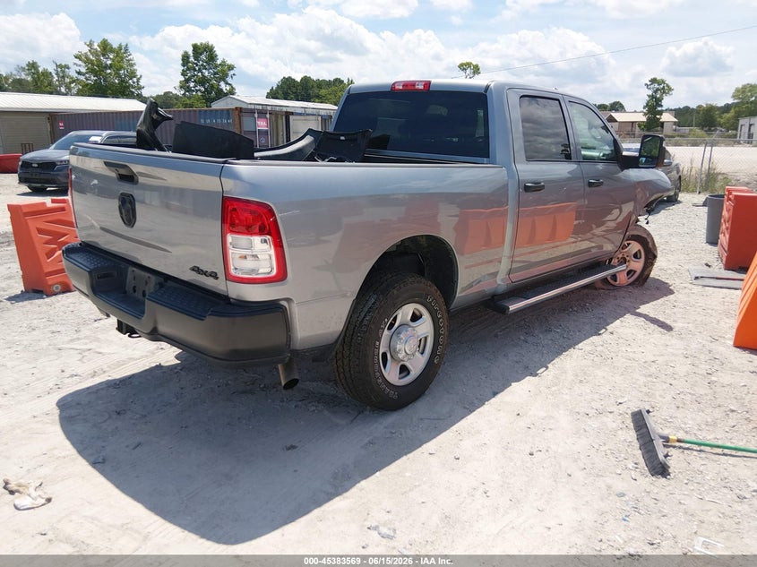 Vin: 3c6ur5cj8rg179106, lot: 45881564, ram 2500 tradesman  4x4 6'4 box 20244