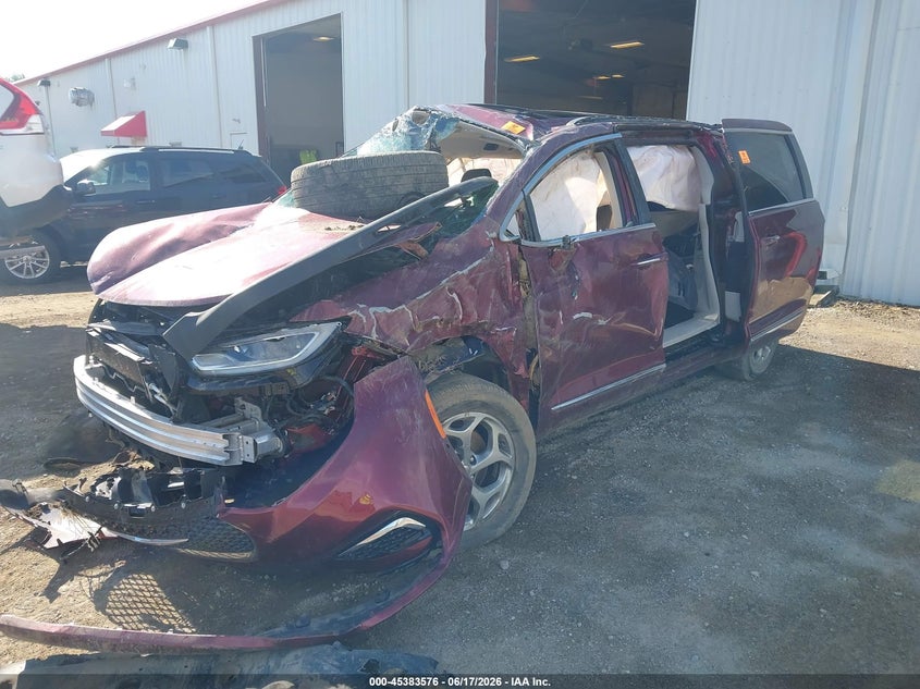 Vin: 2c4rc1gg0nr156737, lot: 45881571, chrysler pacifica limited 20222