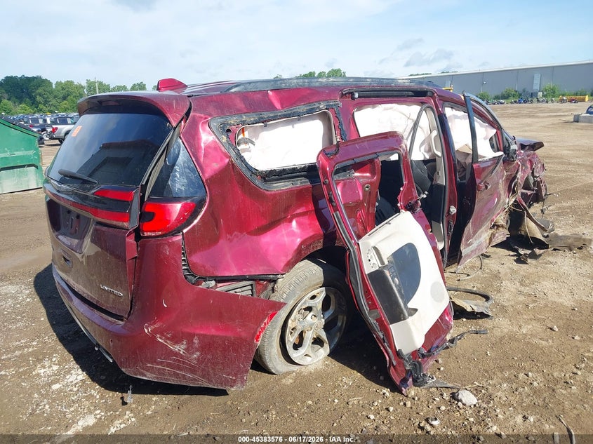 Vin: 2c4rc1gg0nr156737, lot: 45881571, chrysler pacifica limited 20224