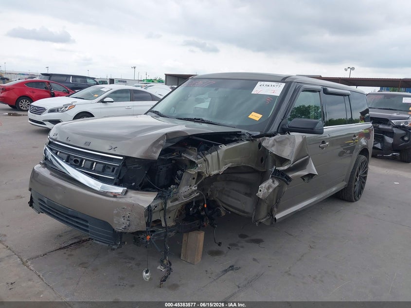 Vin: 2fmgk5c87dbd28667, lot: 45881572, ford flex sel 20132