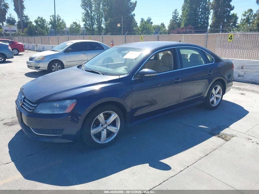 2012 Volkswagen Passat 2.5l Se 1VWBP7A35CC013803 photo 1