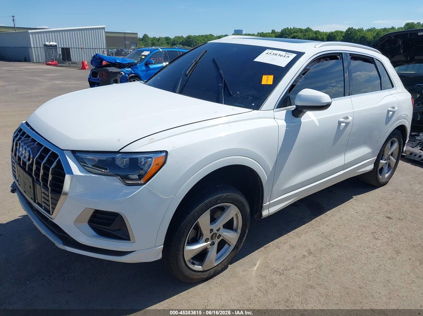 Vin: wa1aucf3xm1096645, lot: 45881610, audi q3 premium 40 tfsi quattro tiptronic 20212
